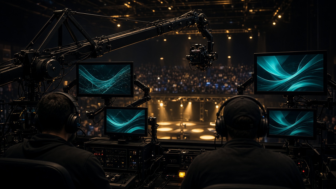 Régie de production pendant un événement esport